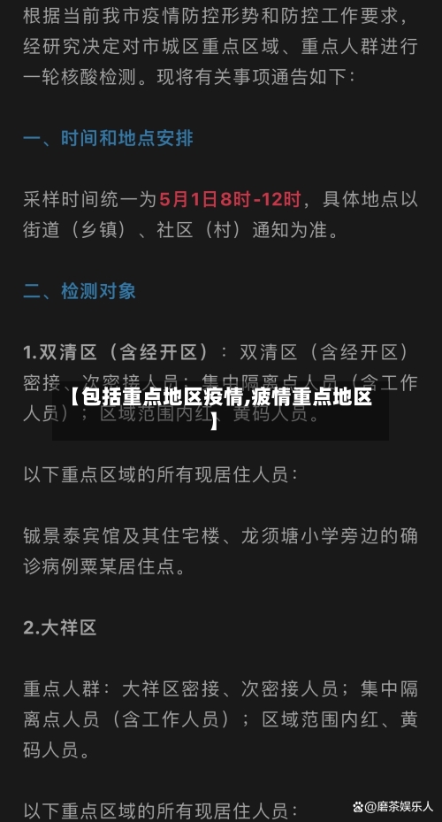 【包括重点地区疫情,疲情重点地区】