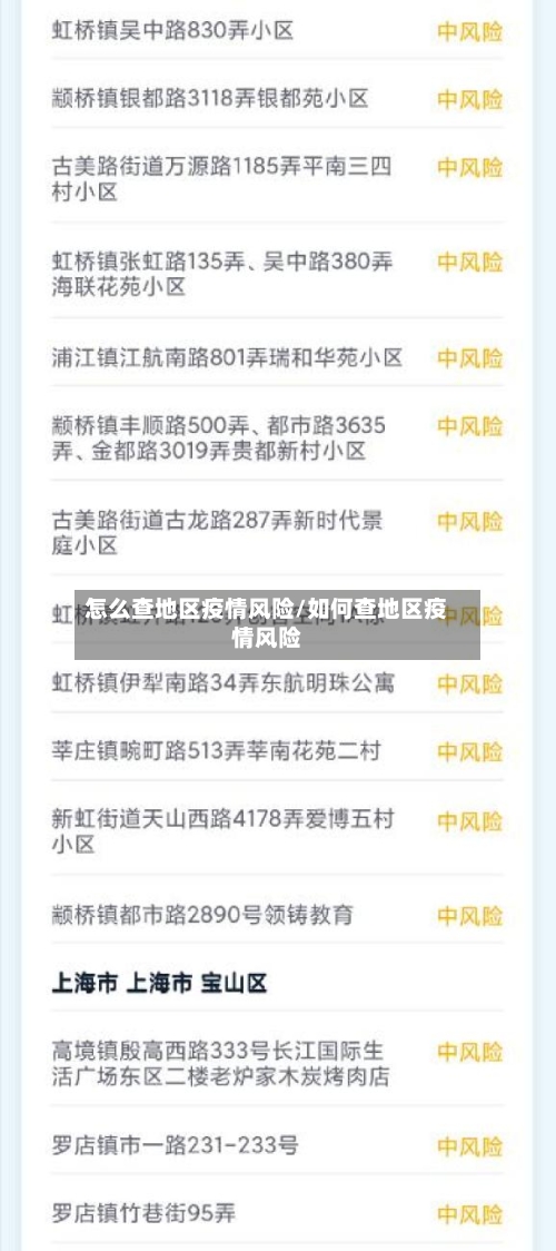 怎么查地区疫情风险/如何查地区疫情风险-第2张图片