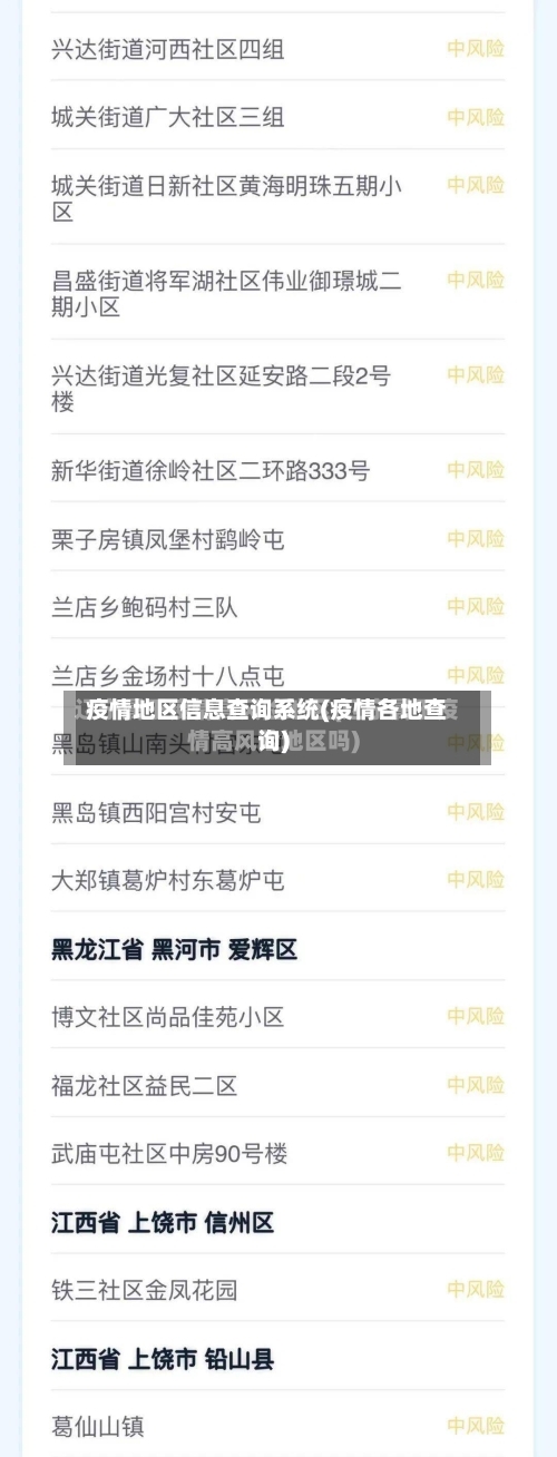 疫情地区信息查询系统(疫情各地查询)-第2张图片