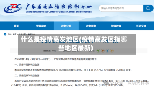 什么是疫情高发地区(疫情高发区指哪些地区最新)