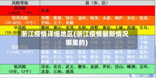 浙江疫情详细地区(浙江疫情最新情况哪里的)
